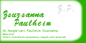 zsuzsanna paulheim business card